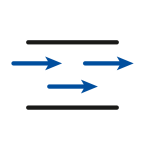 Icon flow meter Durchflussmesser