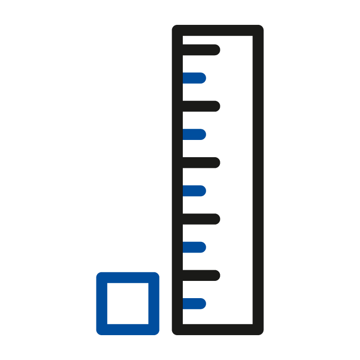 Icon size minimised Größe miniaturisiert