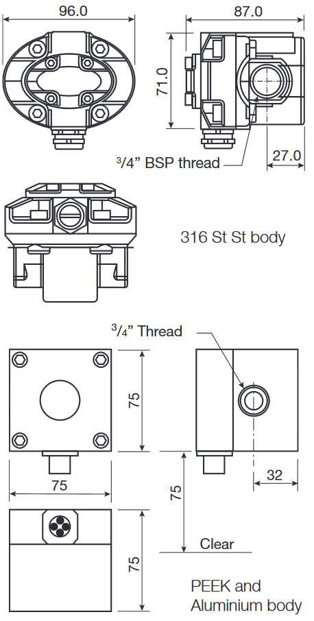 Dimension Oval Gear Meter 50L Min Ovalradzaehler 50L Min Og4