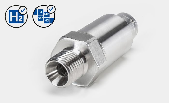 Drucksensor PV22 eignet sich auch für aggressive Gase | Pressure sensor PV22 is also suitable for aggressive gases